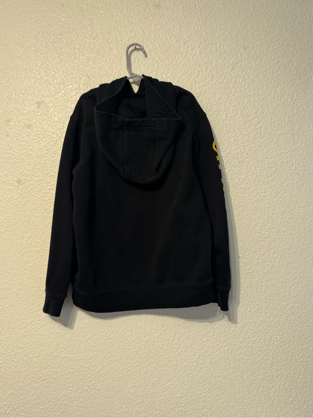Vans Black Hoodie with Yellow Graphic - Off The Wall - Picture 5 of 5